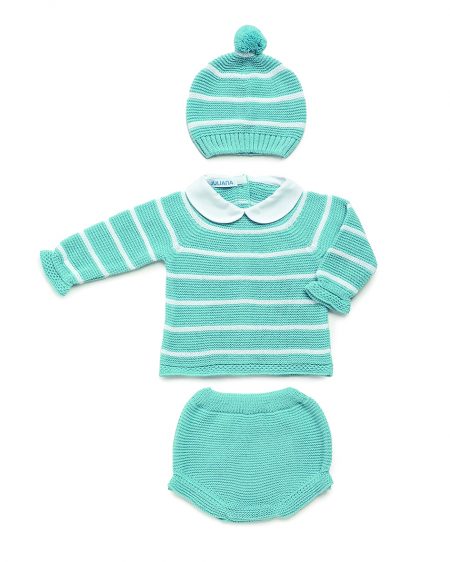 CONJUNTO 3P BRAGA PUNTO RAYADO. JULIANA