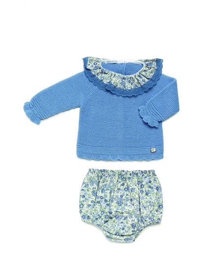 CONJUNTO BRAGA FLORECITAS VOLANTE. JULIANA